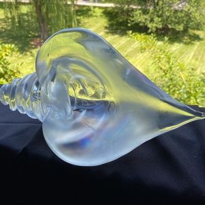 HEAVY GLASS, FROSTED GLASS,  FLOWER BOWL